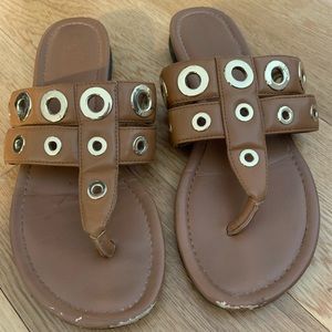 Tommy Hilfiger Embellished Leather Sandals